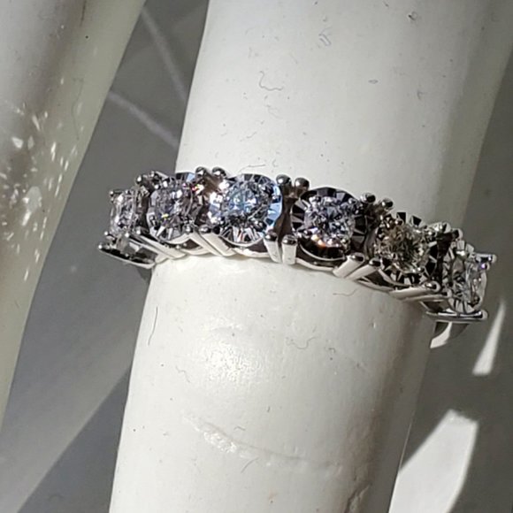 New beautiful diamond 14K white gold ring - Picture 11 of 15